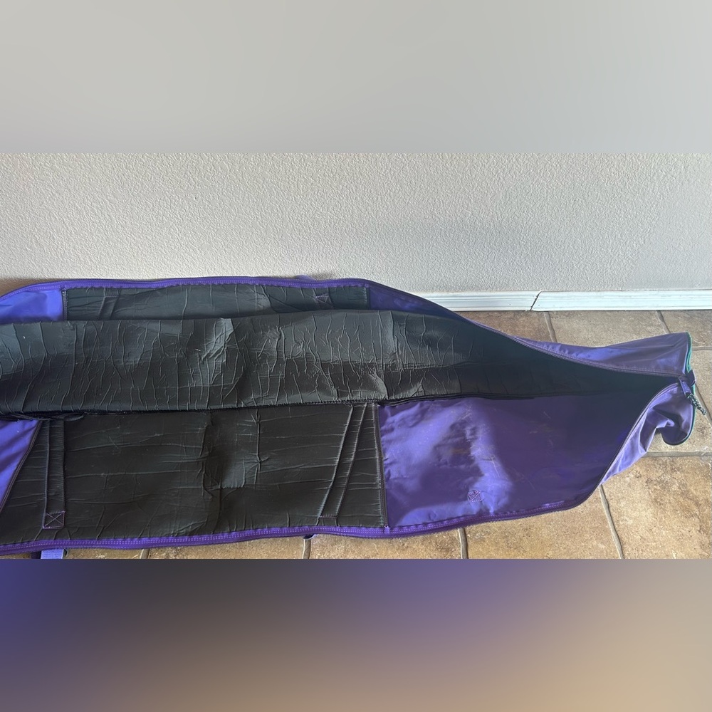 Vintage LL Bean Ski Bag Green Purple 213cm Long - Picture 10 of 13